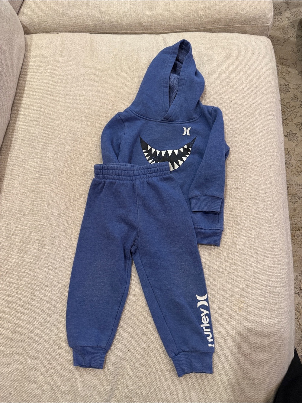 Hurley Blue Kids Sweatshirt & Joggers Set 18 months